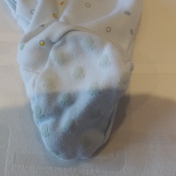 Kushies Baby Blue One Piece Sleeper - Picture 5 of 7